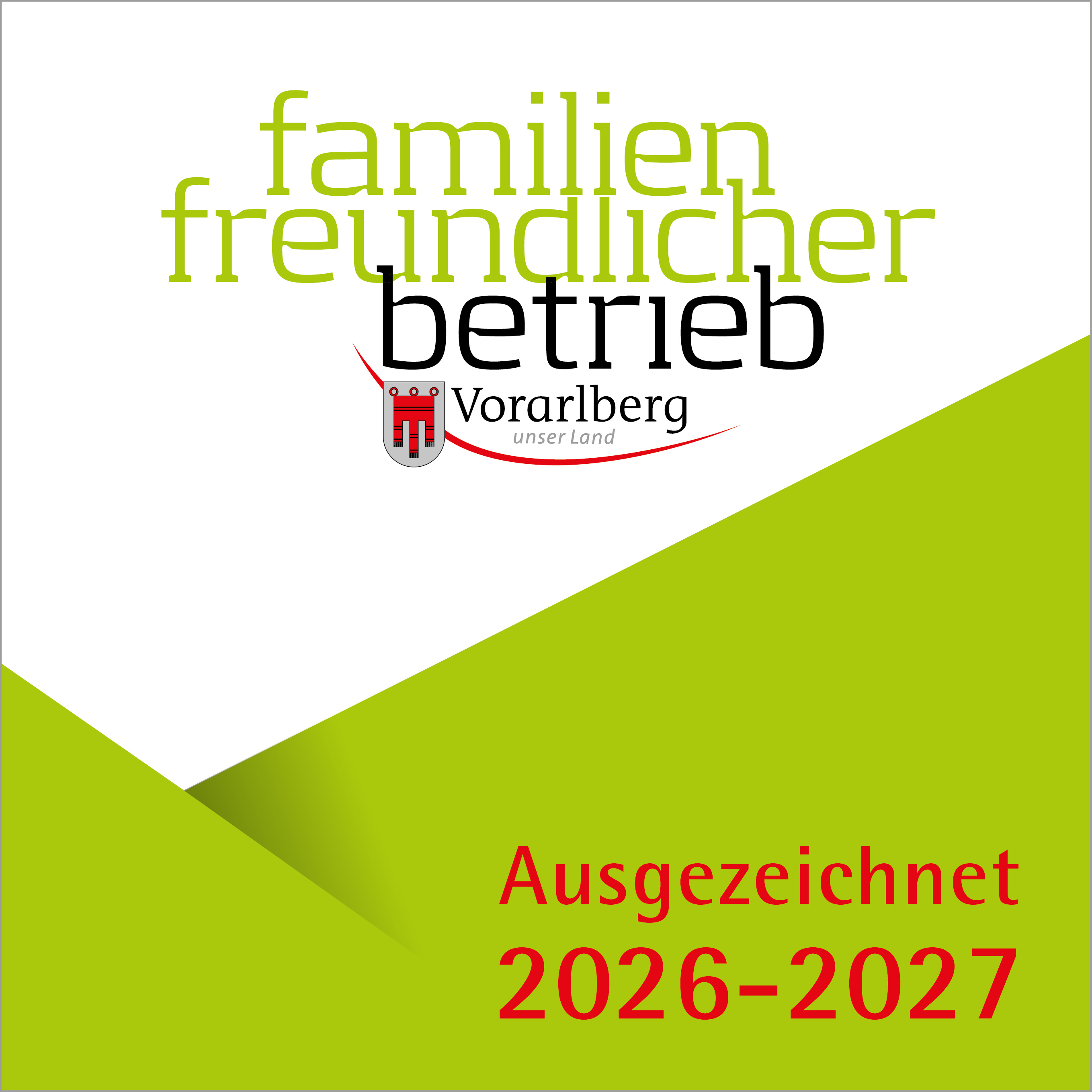 Familienfreundlicher Betrieb 2026-2027